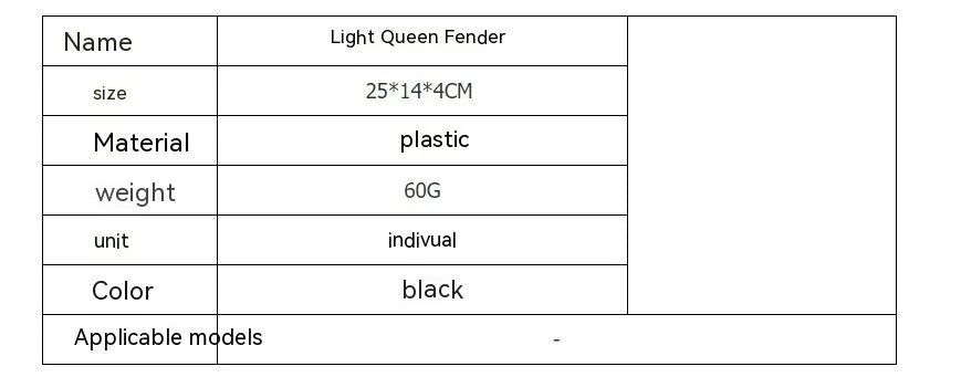 Carbon fibre rear mudguard set for Light Bee electric off-road bicycle showing lengthened design