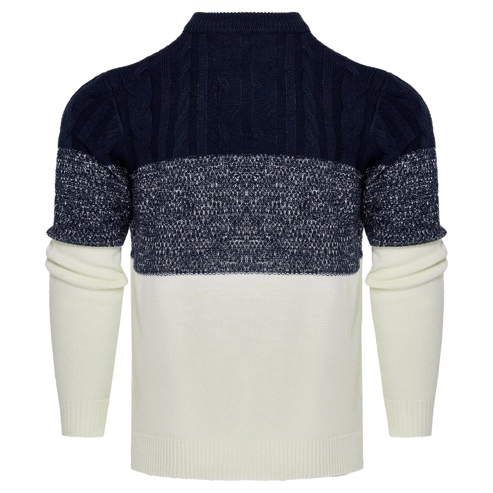 Men's knitted pullover sweater with long sleeves for autumn and winter wear