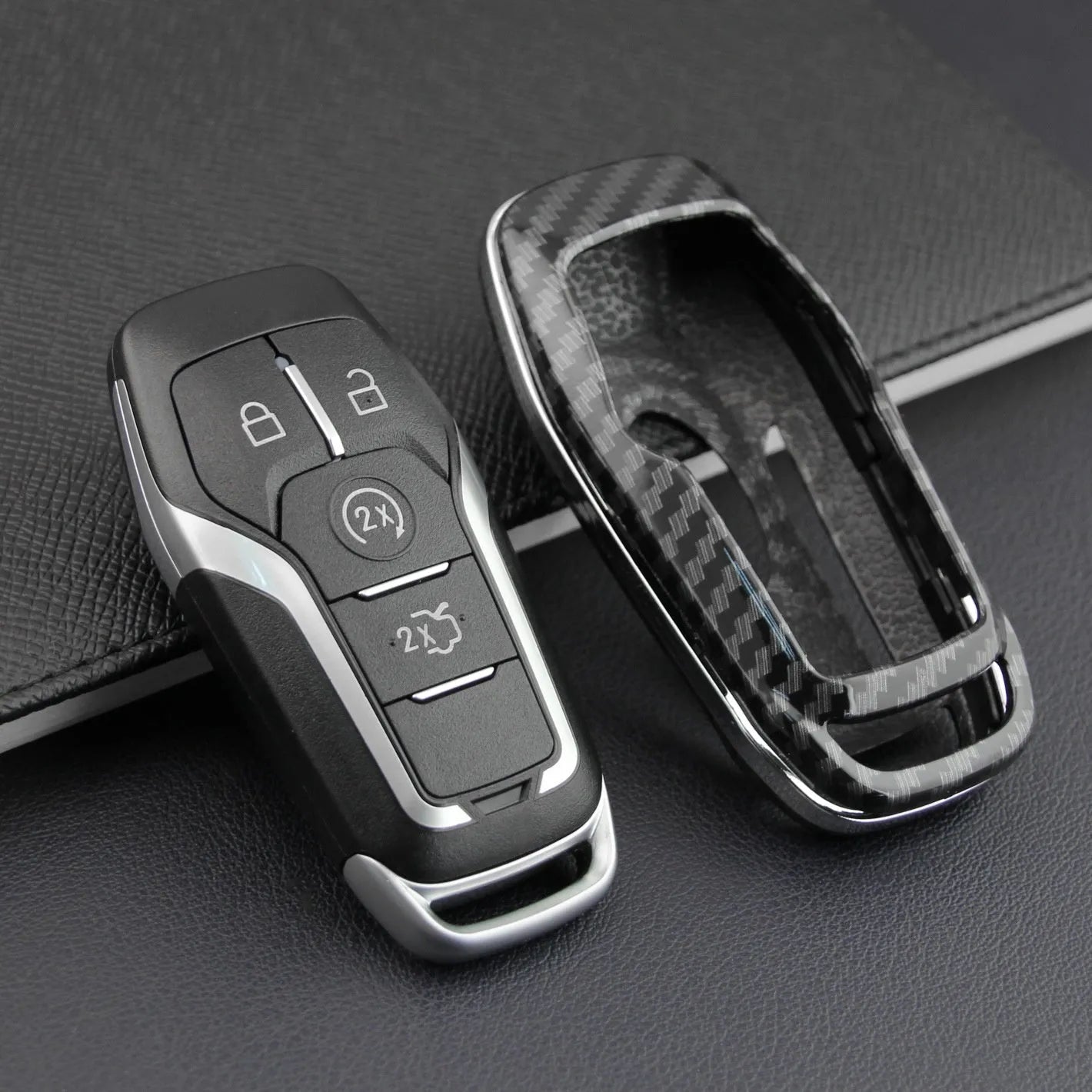 Plastic remote control protective shell for car keys in single shell design