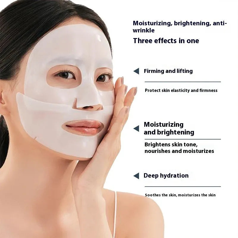 Collagen facial sheet mask with 28ml serum for moisturising and anti-wrinkle treatment
