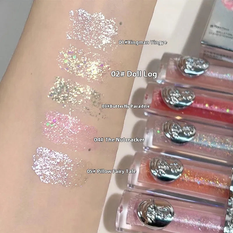 Ballet Liquid Eye Shadow in glitter liquid formula with five colour options including Sakura Field and Nutcracker