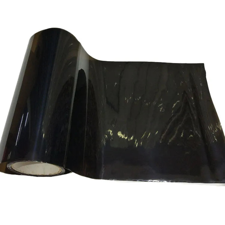 30cm wide plastic car lamp protective film on LED headlight showing transparent protection