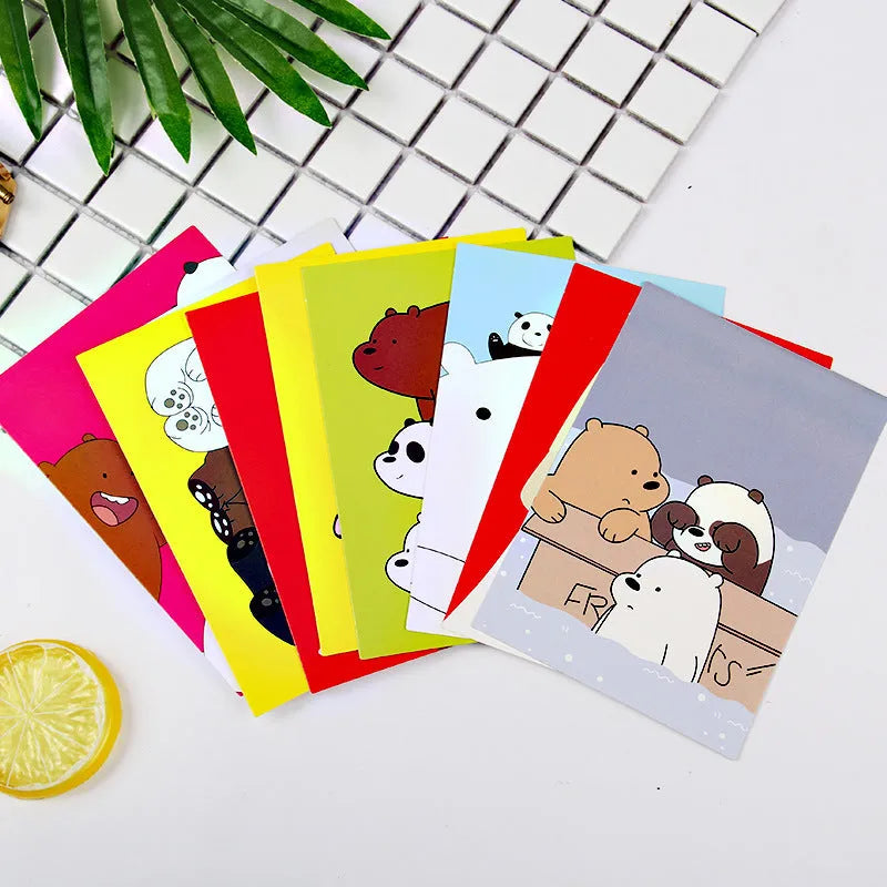 Nine retro Paris Tower postcards with Japanese style artwork for commemorative occasions