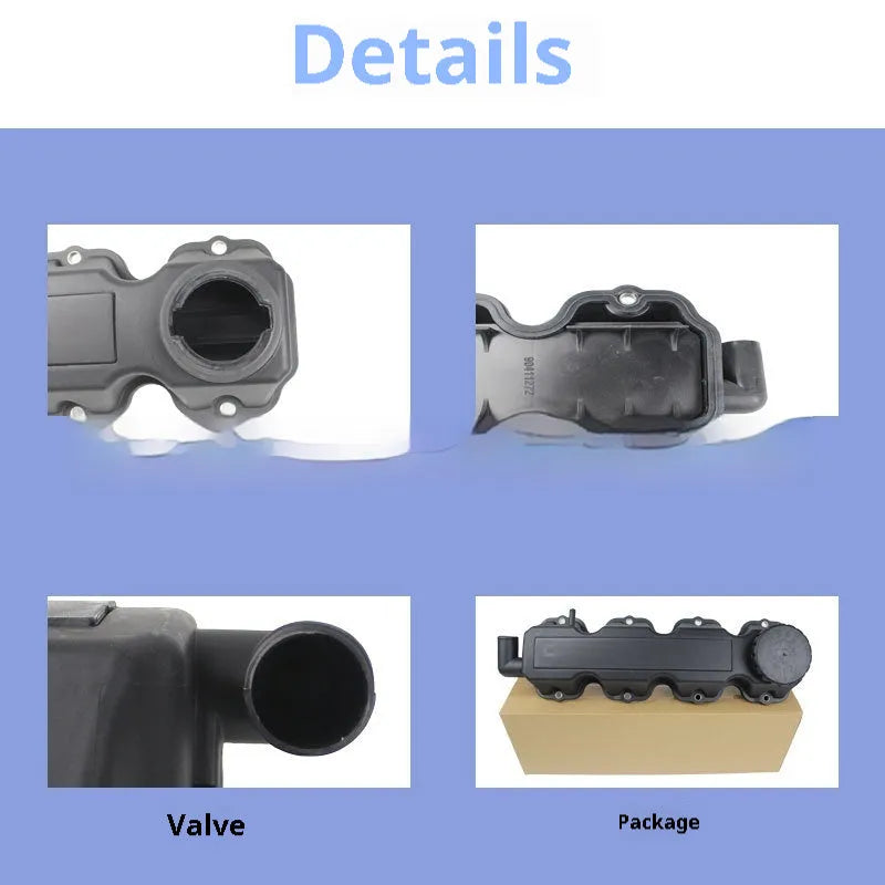 Black valve cover for SAIC GM Buick Chevrolet Sail CS1, model 93334741, 38mm size, 13mm height.