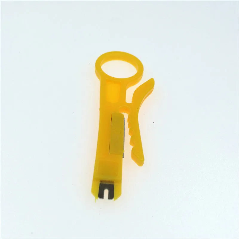 Network tool stripping pliers with rubber handle and tool steel clamp head, 200mm total length, 6mm stripping diameter
