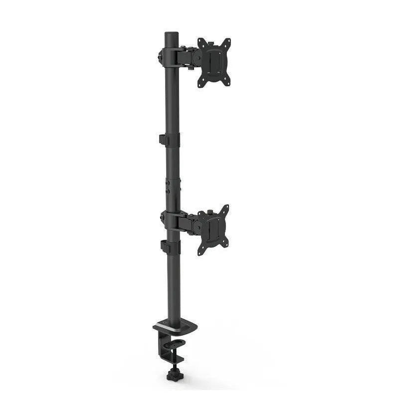 Lifting and rotating computer monitor arm bracket made of steel for 13-32 inch screens.