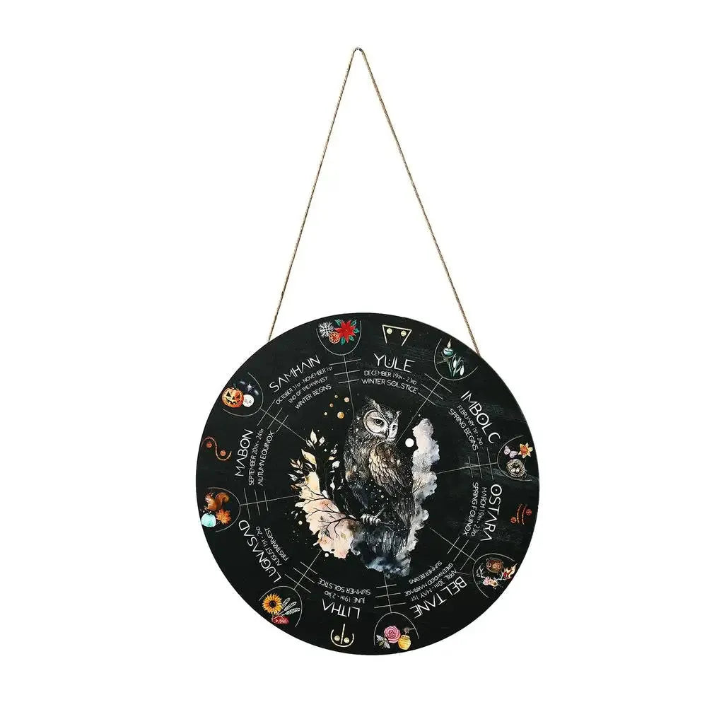 Wooden holiday decorative pendant with American style boxwood carving showing rose disc design