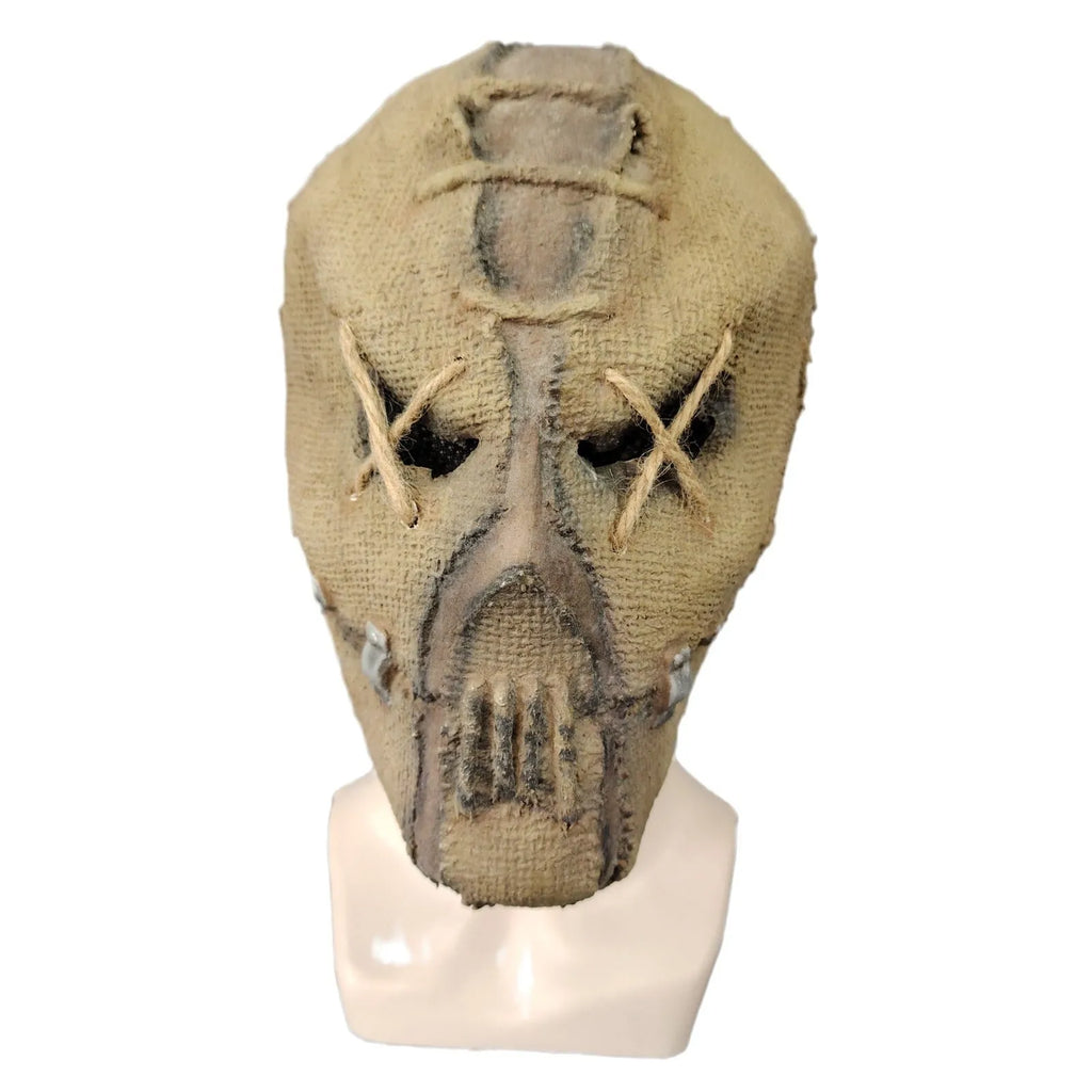 Latex Halloween mask with scar skull design, measuring 31cm tall by 25cm wide