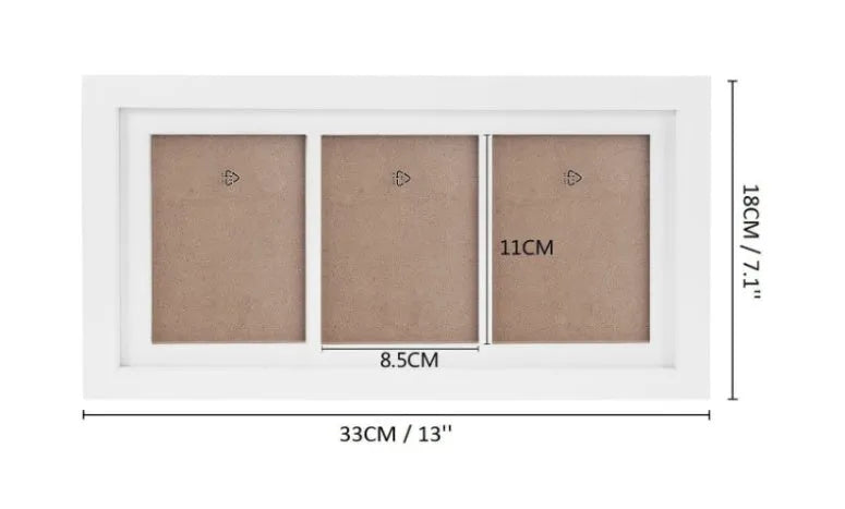 Baby hand and foot printing kit with anti-cross infection disposable pad and photo frame