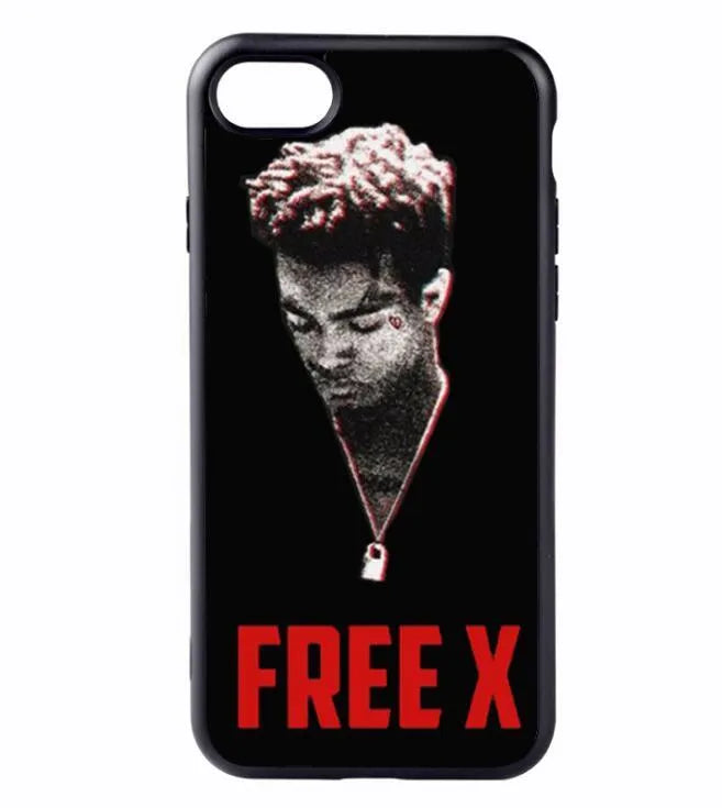 XXTENTACION design transparent iPhone case with patterned artwork and matte finish