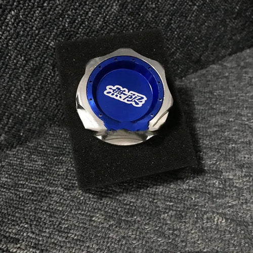 Aluminium alloy oil filter cap for Honda in choice of red, blue, silver, black, purple, or gold colours.