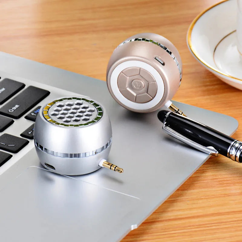 Universal external amplifier speaker with engineering plastic box in black, gold, or rose gold colours