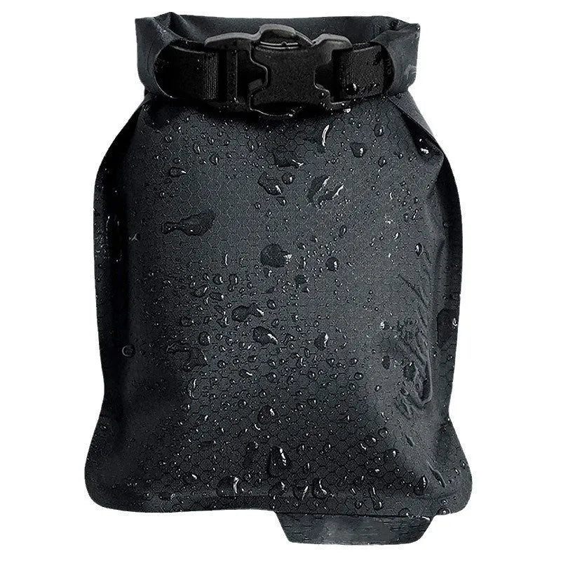 Green bubble net soap container bag with waterproof leak-proof material, shown open with a bar of soap inside.