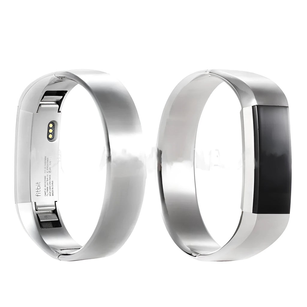 Fitbit Alta 304 stainless steel bracelet replacement band with deployment buckle for smart watch