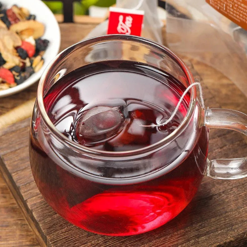Ginseng black wolfberry tea with 40 individual 5g tea sachets