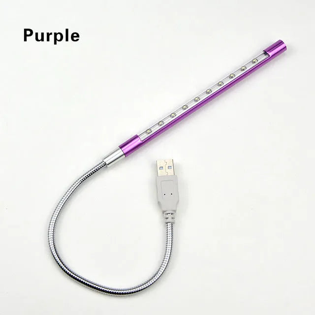 Spiral-shaped aluminium alloy USB LED night light in choice of six colours