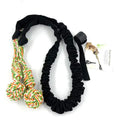 Hand-woven cotton tug rope dog toy in black, grey, or red colour.