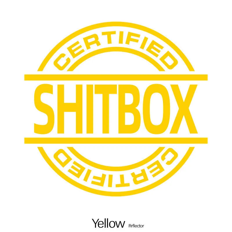 13x12cm vinyl car sticker in multiple colours for vehicle body decoration