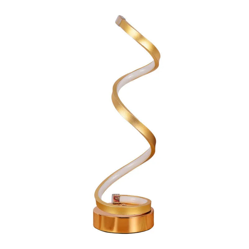 Black or white LED table lamp with aluminium shade and compact 125*450mm dimensions