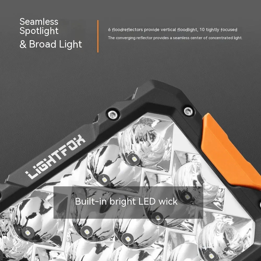 Black aluminium LED front bumper lights for off-road vehicle universal retrofit