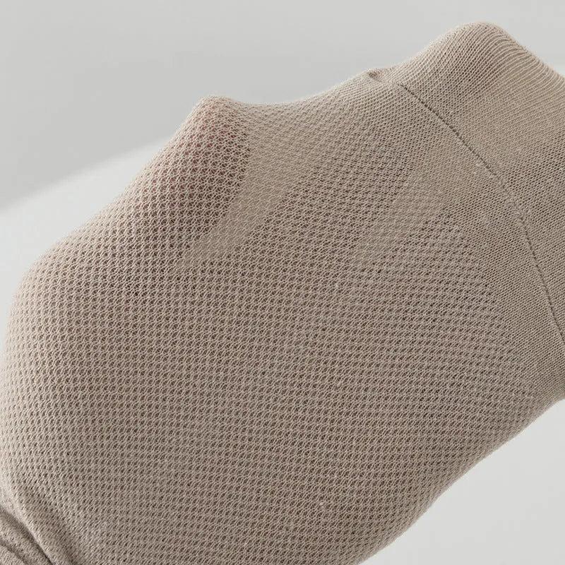 Men's solid colour polyester low-cut boat socks shown in one of six available colour options
