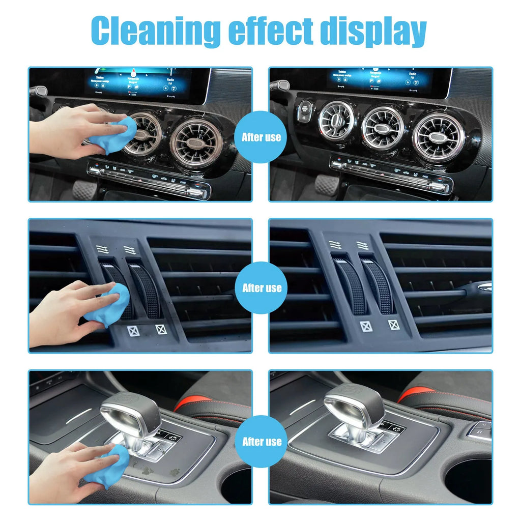 20g car cleaning mud for interior gap and vent dust removal measuring 15cm by 10cm