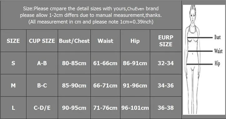 Red women's split swimsuit with printed design for swimming and surfing activities