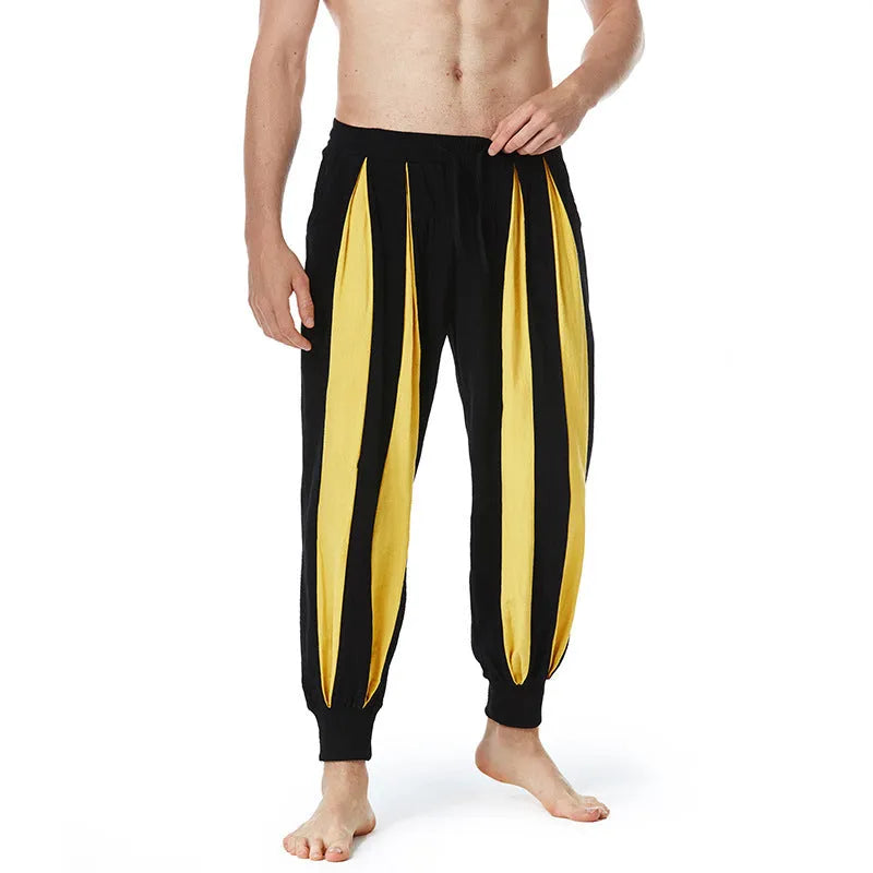 Men's straight-cut casual trousers in four colours with Asian sizing from S to 3XL