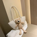 Woven cotton linen dumpling shape shoulder bag with double straps in six colour options
