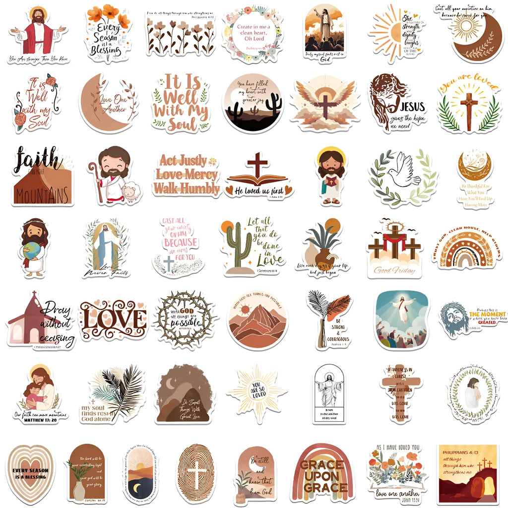 50 piece random pattern graffiti sticker set for wall and laptop decoration
