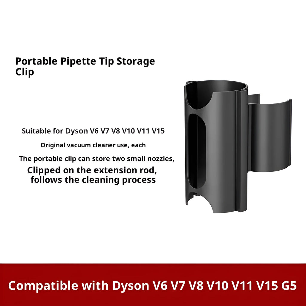Dust removal brush converter multifunctional suction head set with storage clip for vacuum accessory organisation
