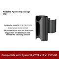Dust removal brush converter multifunctional suction head set with storage clip for vacuum accessory organisation