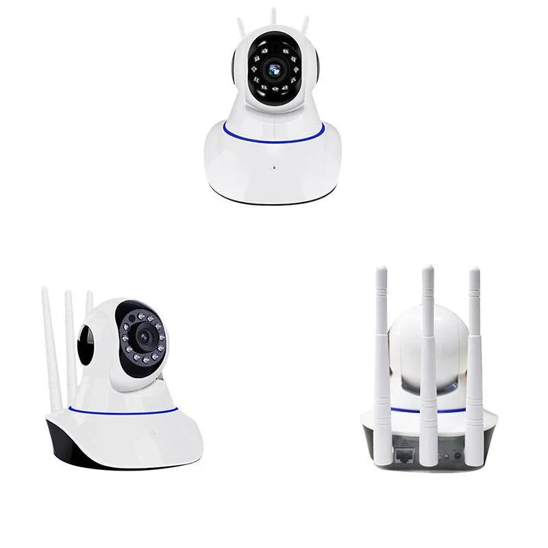 White dome security camera with 2 million pixel resolution for indoor and outdoor wireless surveillance
