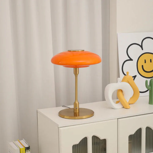 Vintage Korean style bedside atmosphere light in a choice of four colours on a metal lamp holder.