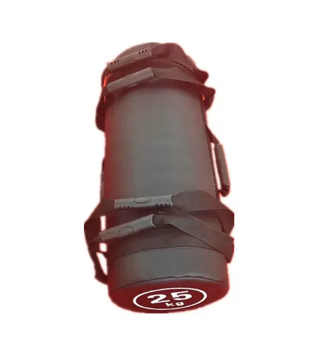 Flat white PVC fitness sandbag training weight for strength conditioning