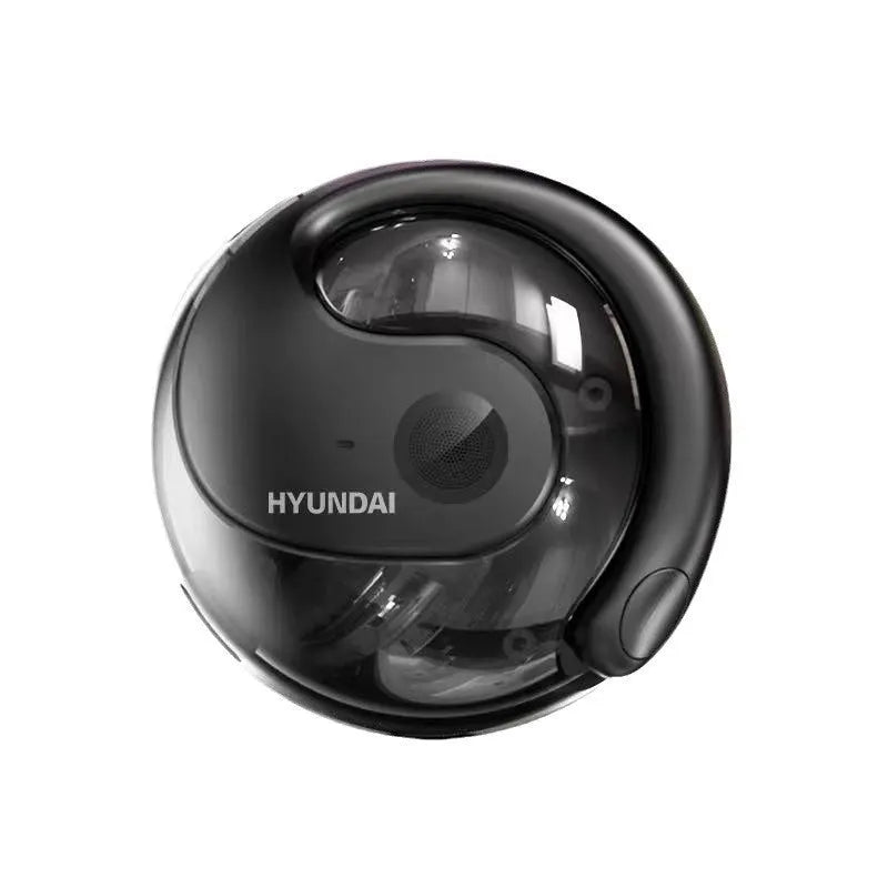 Coconut Ball wireless Bluetooth ear-mounted headset in Dark Night black with ear hook design