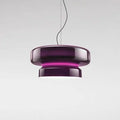 Modern square glass chandelier light fitting with colour options for bedroom or commercial spaces