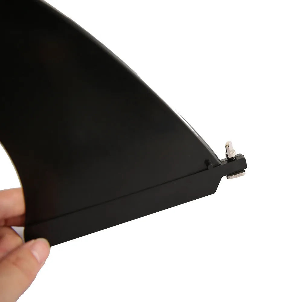 SUP paddle board fin removal tool for large fish fins, plastic construction with screw design