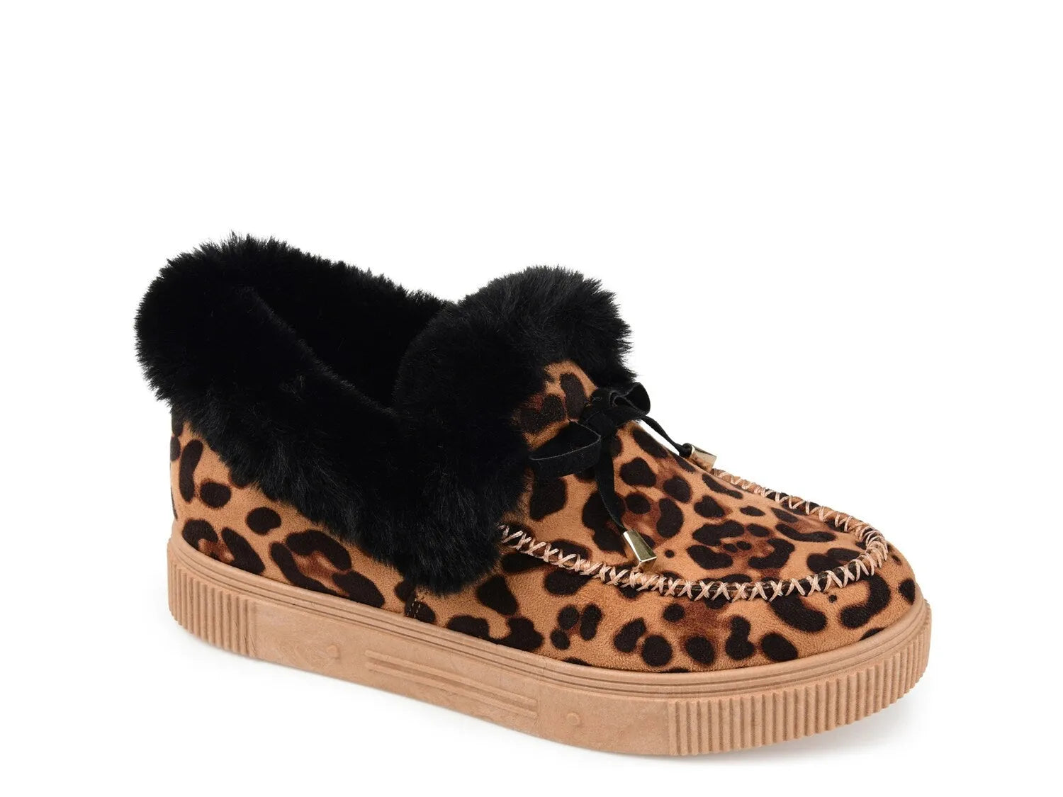 Women's warm cotton casual shoes with velvet lining and rubber non-slip sole
