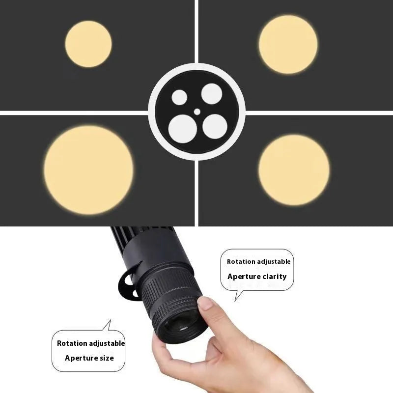 Black aluminium LED surface-mounted spotlight with 20W 3000K warm light output