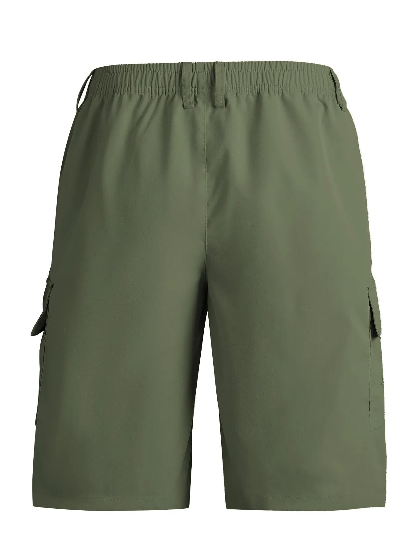 American style loose straight casual sports shorts in polyester with micro elasticity