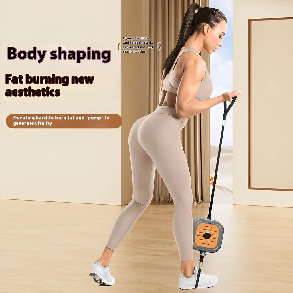 ABS power pump chest expander with adjustable resistance for home strength training