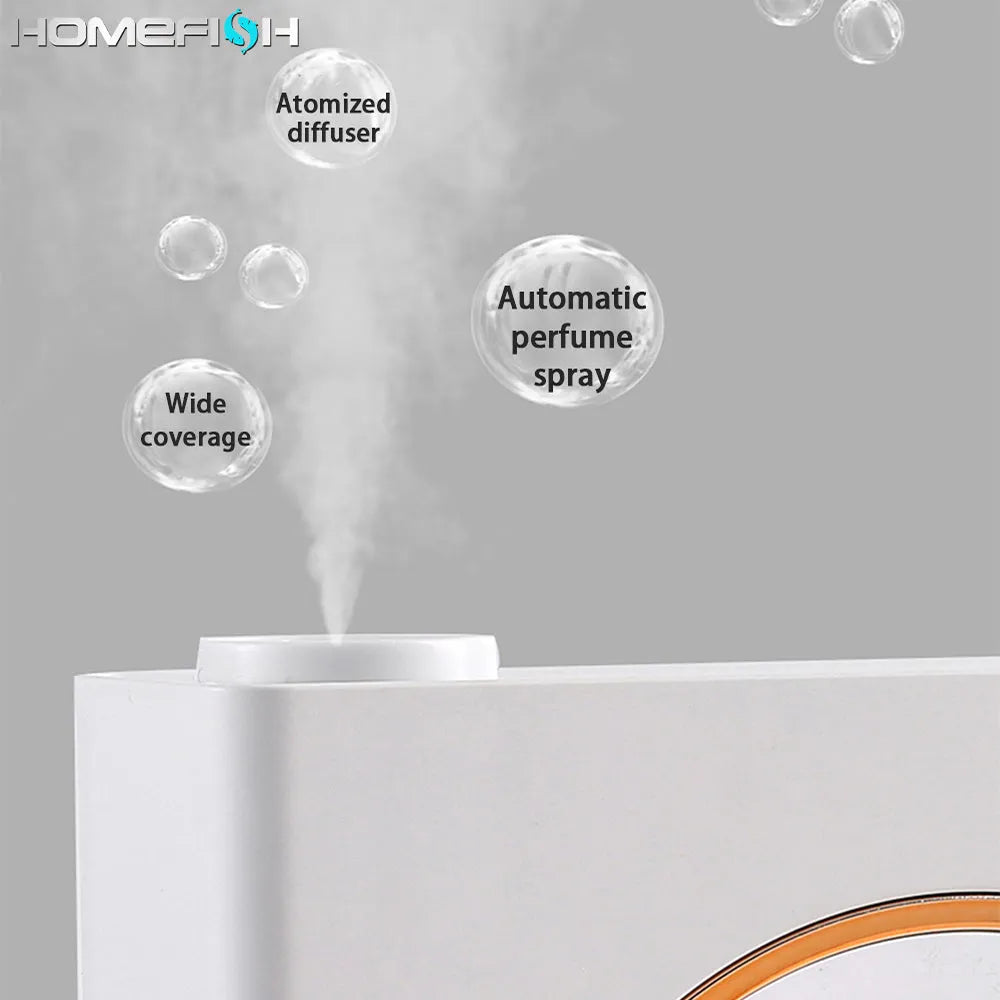 Small white wall-mounted automatic aromatherapy machine for essential oil diffusion