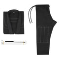 Brazilian Jiu-Jitsu training gi set in cotton blend fabric with top and trousers