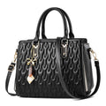 Women's polyester shoulder messenger bag in street trend style with large capacity and zipper compartment