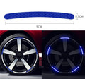 20 pieces of arc-shaped PVC reflective stickers for car wheel hubs in multiple colour options