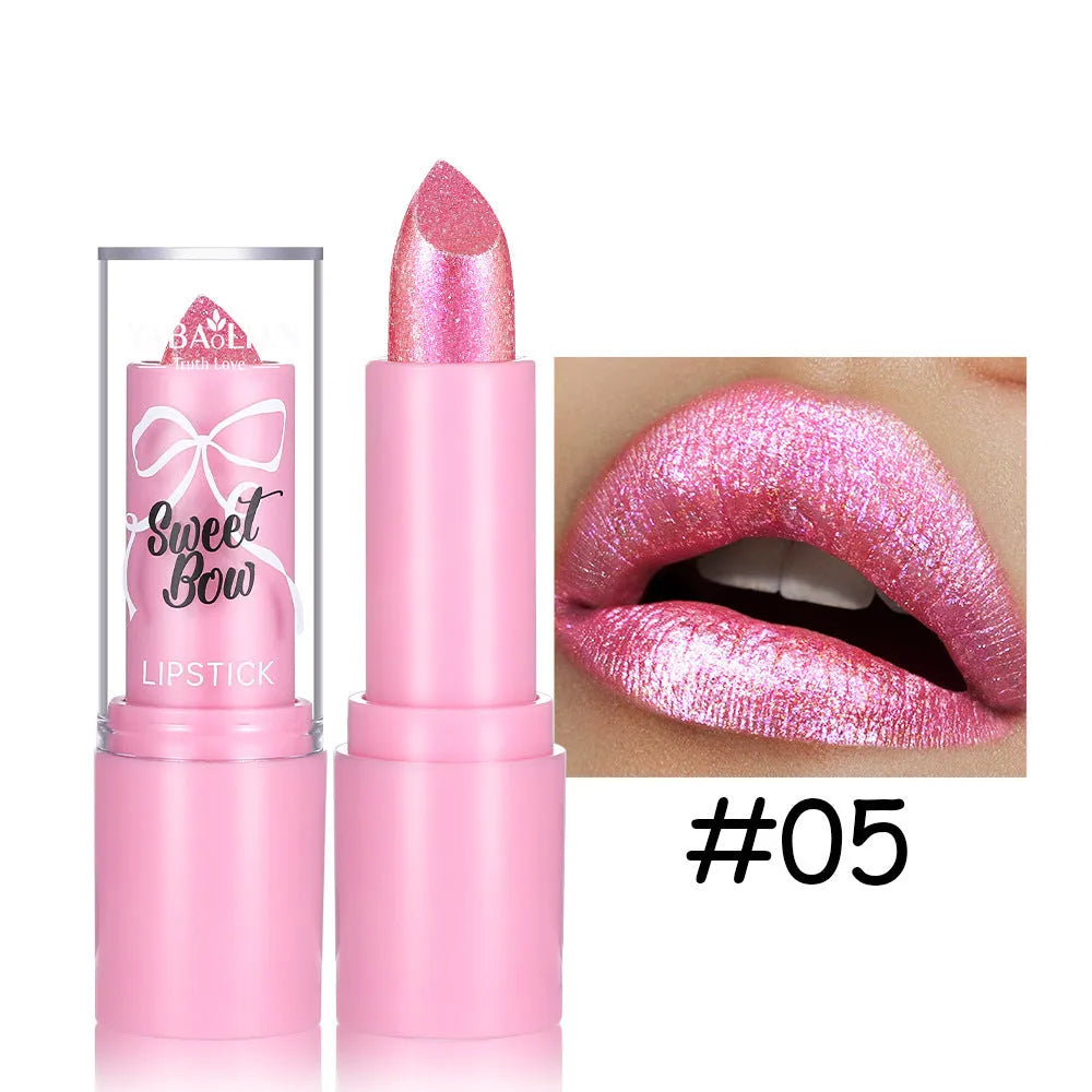 Sweetheart bow XINGX Diamond lipstick in Starlight Diamond series with six colour options