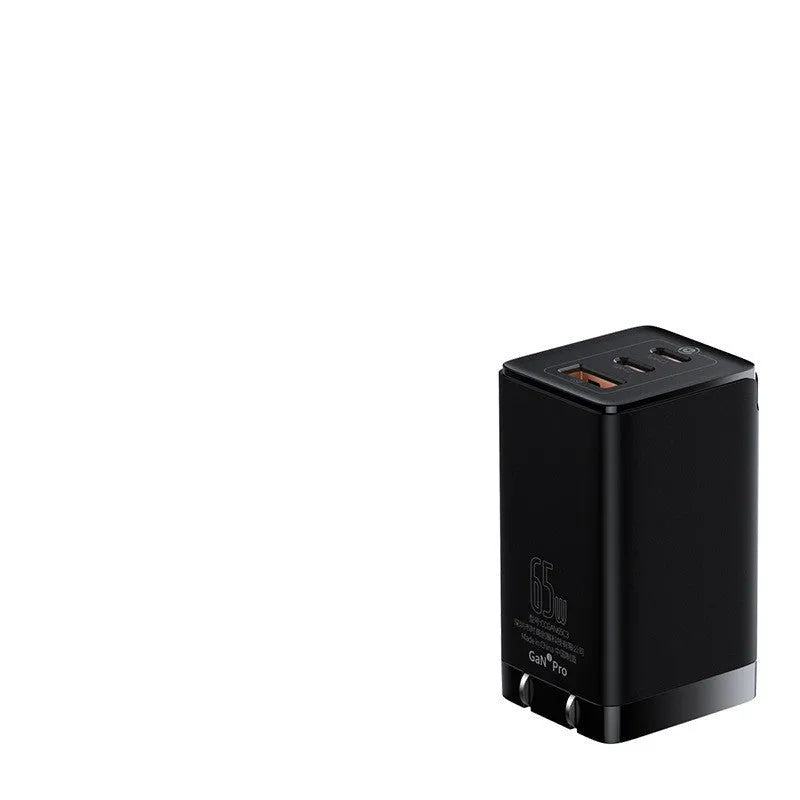 White 12V fast charger with USB and Type-C ports for lithium battery devices