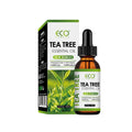 60ml bottle of tea tree essential oil for massage and skincare use.