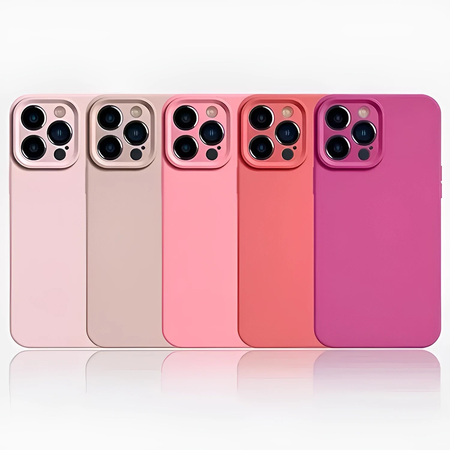 Liquid silicone solid colour phone case for iPhone 14 in antique white with anti-slip surface